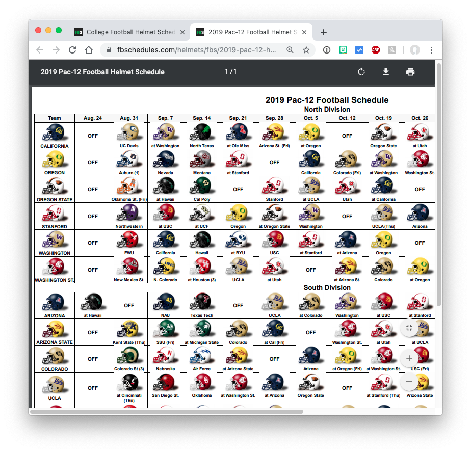 Best Online College Football Schedules with teams, times, and TV