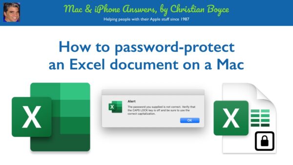 How To Password Protect An Excel Document On A Mac By Christian Boyce