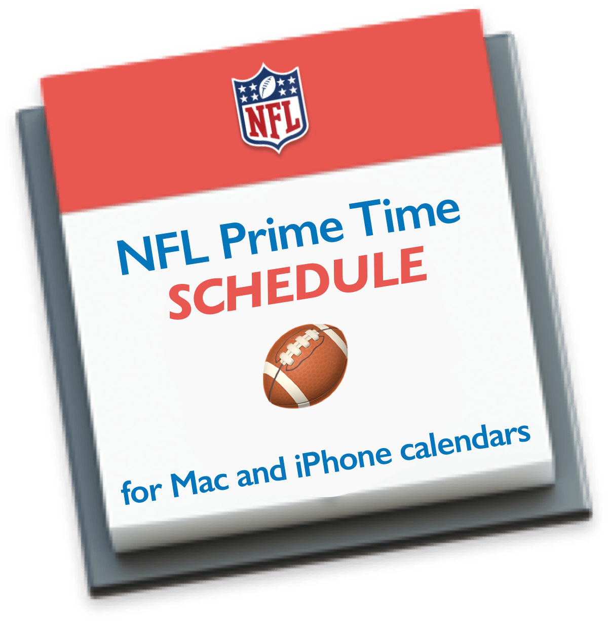 NFL Prime Time Schedule for Apple and Google Calendars.