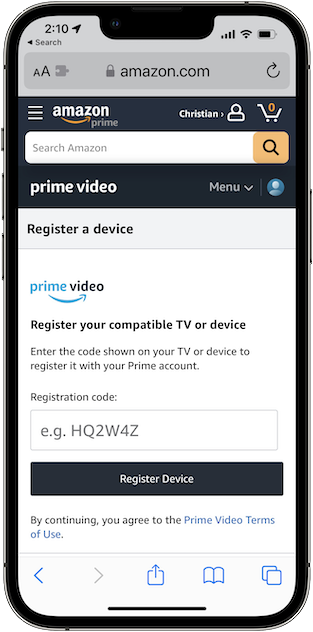 Prime video ios online chromecast