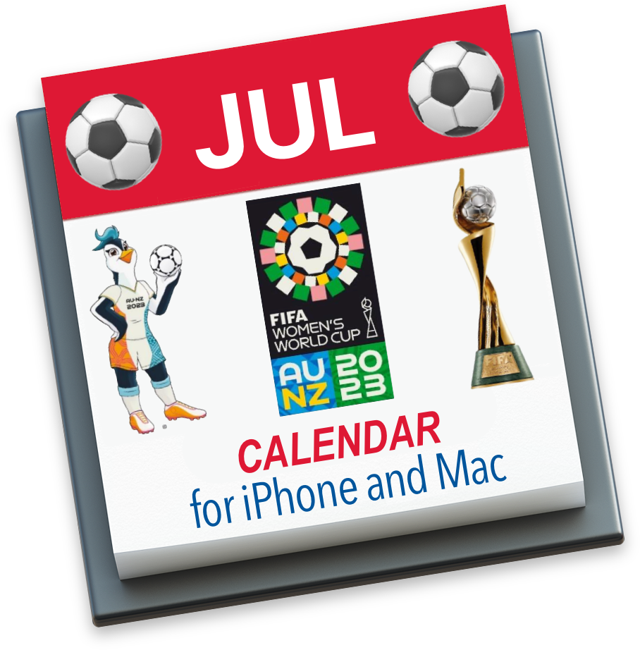 2023 Women #39 s World Cup Soccer Tournament Calendar for iPhone iPad and
