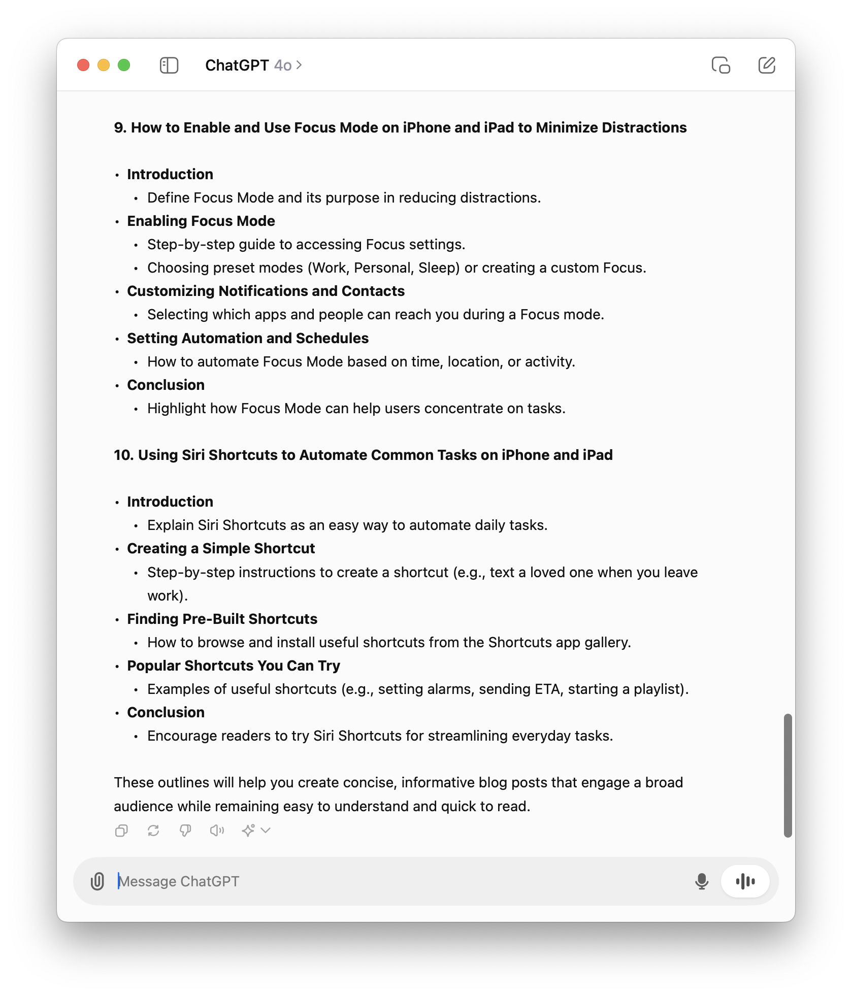 Use ChatGPT to Create Blog Post Ideas and Outlines - by Christian Boyce